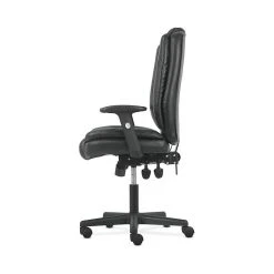 Sadie High-Back Task Chair, Height Adjustable Arms, Height Adjustable Back, Black Leather (BSXVST331) -Office Chairs Shop unnamed file 5954
