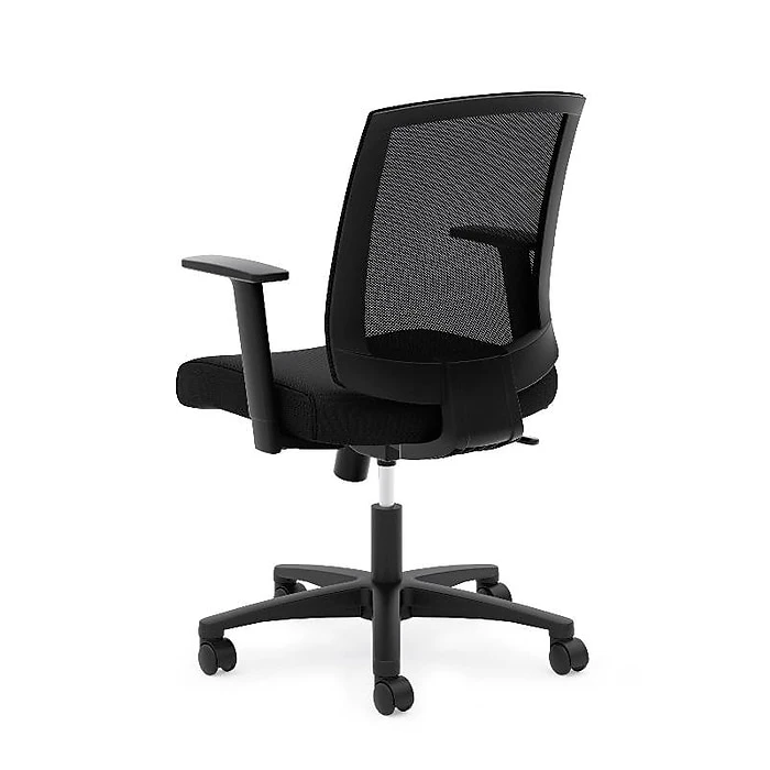 HON Mesh Mid-Back Task Chair, Center-Tilt, Tension, Lock, Fixed Arms, Black Mesh, Black Fabric (BSXVL511LH10) 5 HON Mesh Mid-Back Task Chair, Center-Tilt, Tension, Lock, Fixed Arms, Black Mesh, Black Fabric (BSXVL511LH10) - Image 3