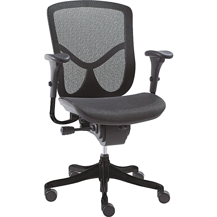 Alera™ EQ Series Ergonomic Multifunctional Chairs; Mid-Back, Black Base (ALEEQA42ME10B) 4 Alera™ EQ Series Ergonomic Multifunctional Chairs; Mid-Back, Black Base (ALEEQA42ME10B) - Image 2
