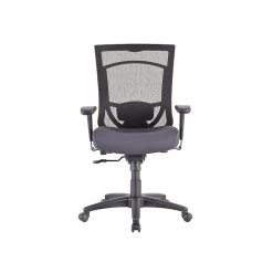 Tempur-Pedic TP7000 Mesh Back Fabric Task Chair, Black And Agate Gray (TP7000-AGATE)