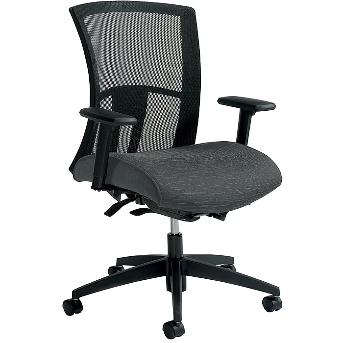 Global Vion Mesh Mid-Back Weight Sensing Synchro - Tilter Task Chair, Granite Rock (6322-8-UR20) 4 Global Vion Mesh Mid-Back Weight Sensing Synchro - Tilter Task Chair, Granite Rock (6322-8-UR20) - Image 2
