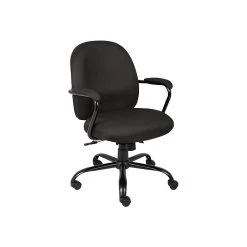 Boss Heavy Duty Fabric Task Chair, Black Crepe (B670-BK)