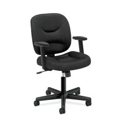 HON ValuTask Sandwich Mesh Low-Back Task Chair, Black (HONVL210ARMS)