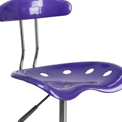 Flash Furniture Chrome Low Back Computer Task Chair With Tractor Seat, Vibrant Violet -Office Chairs Shop unnamed file 619
