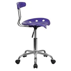 Flash Furniture Chrome Low Back Computer Task Chair With Tractor Seat, Vibrant Violet -Office Chairs Shop unnamed file 620
