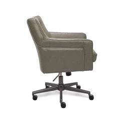 Serta Style Ashland Faux Leather Swivel Computer And Desk Chair, Gray (47140G) -Office Chairs Shop unnamed file 651
