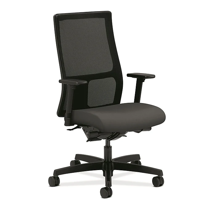 HON® Ignition® Mid-Back Office/Computer Chair, Adj Arms, Synchro-Tilt, Centurion Iron Ore Fabric (HONIW108CU19) 3 HON® Ignition® Mid-Back Office/Computer Chair, Adj Arms, Synchro-Tilt, Centurion Iron Ore Fabric (HONIW108CU19)