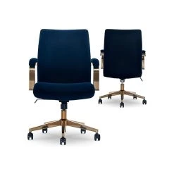 Thomasville Furniture Joelle Ergonomic Fabric/Metal Desk Chair, Blue/Gold (60068) 11 Thomasville Furniture Joelle Ergonomic Fabric/Metal Desk Chair, Blue/Gold (60068) -Office Chairs Shop unnamed file 670