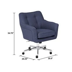 Serta Style Ashland Fabric Swivel Computer And Desk Chair, Blue (47140A) -Office Chairs Shop unnamed file 690