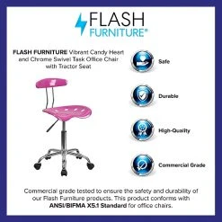 Flash Furniture Polymer Vibrant Computer Task Chairs With Tractor Seat (LF214CNDYHRT) -Office Chairs Shop unnamed file 696