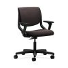 HON HONMT102CU49 Motivate Upholster Back Office/PC Chair, Adj. Arms, Onyx Shell, Espresso Fabric