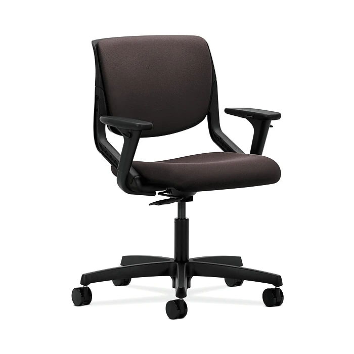 HON HONMT102CU49 Motivate Upholster Back Office/PC Chair, Adj. Arms, Onyx Shell, Espresso Fabric 3 HON HONMT102CU49 Motivate Upholster Back Office/PC Chair, Adj. Arms, Onyx Shell, Espresso Fabric