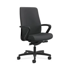 HON Endorse Collection HONLWU2FSX23 Fabric Mid-Back Office/Computer Chair, Fixed Arms, Carbon