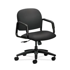 HON Solutions Seating HON4002SX23T Fabric Mid-Back Office/Computer Chair, Fixed Arms, Carbon