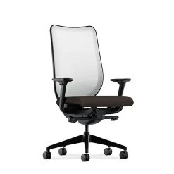 HON Nucleus® Knit Mesh Back Office/Computer Chair, Adjustable Arms, Inertia Onyx Fabric